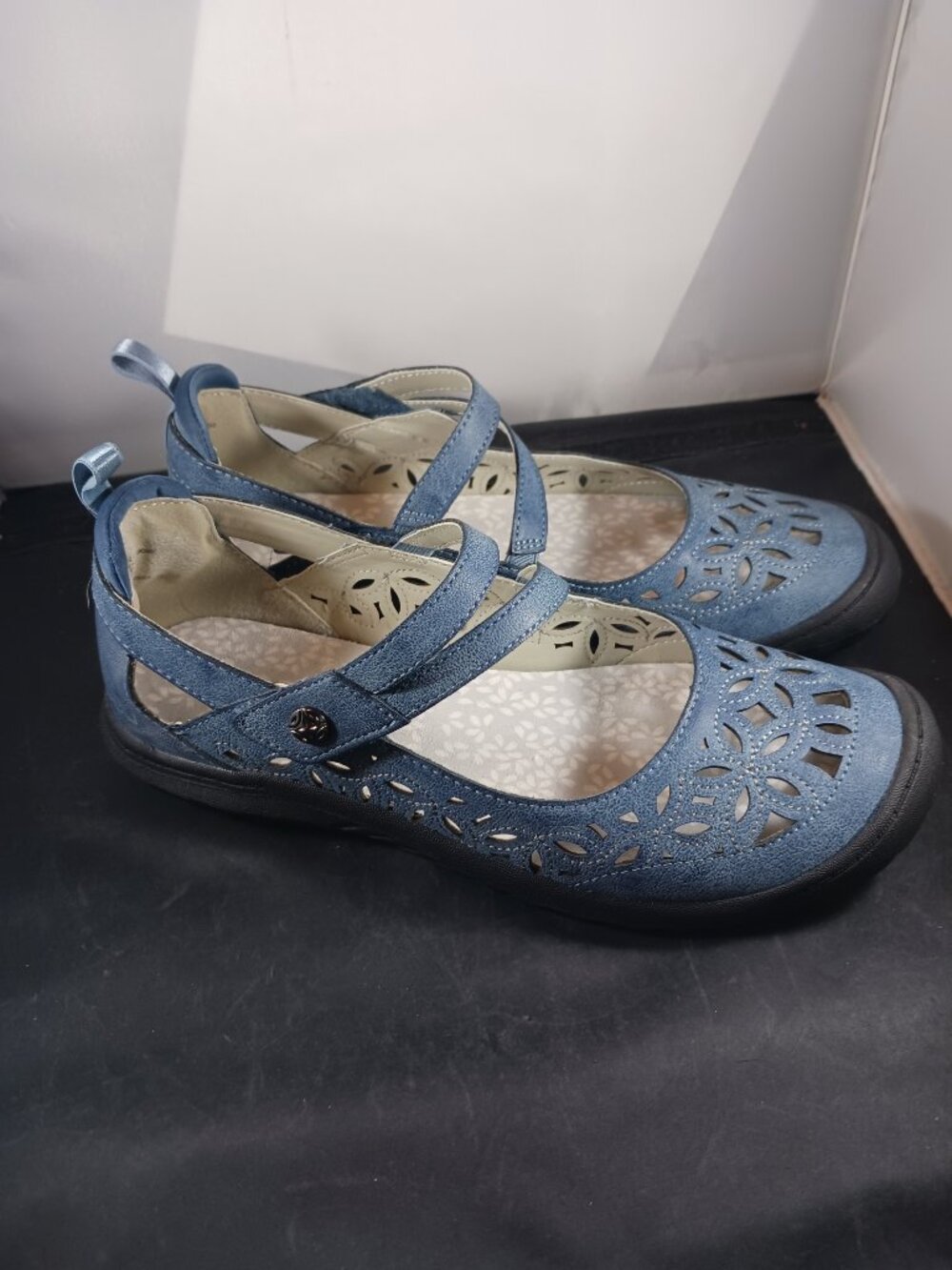 JBU Jambu Women's Loafer Shoes Bellerose Classic Mary Janes Blue Size 8.5M